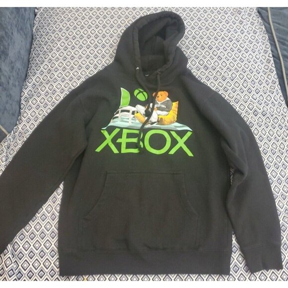 Chinatown Market Bear Xbox Black Hoodie Hooded Sweatshirt  Men's Small Limited - Picture 1 of 16